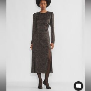 Wilfred Melita Satin Animal Print Dress